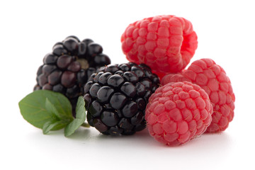 Raspberry with blackberry