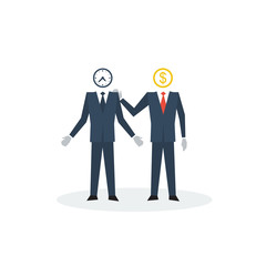 Trainee concept. Time is money.