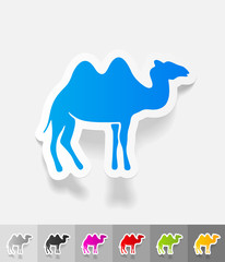realistic design element. camel