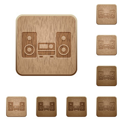 Hifi wooden buttons