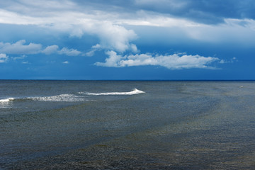 Dark Baltic sea.