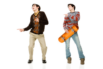 Geek and skater