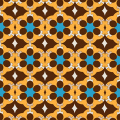 Seamless ornament pattern vector tile