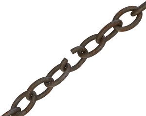Fototapeta premium Ring chain exploded due to the high voltage