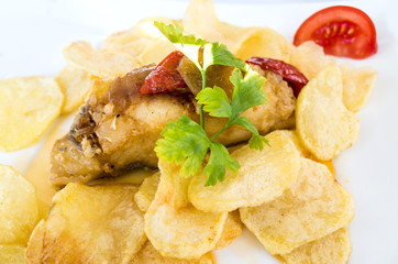 Fine dining cuisine - french dish on the table