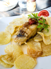 Fine dining cuisine - french dish on the table