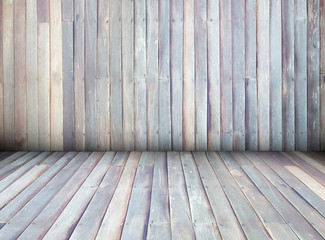 interior of wooden house texture background wall, perspective.