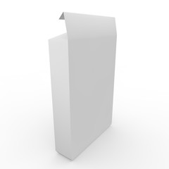 White empty box for tablets and other products