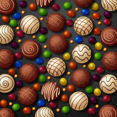 candy vector background