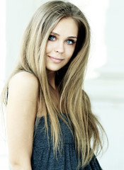 Fototapeta premium Beautiful young blonde woman