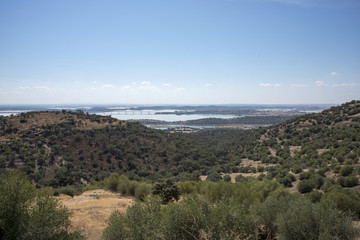 Fototapeta na wymiar View over the Alqueva, Portugal
