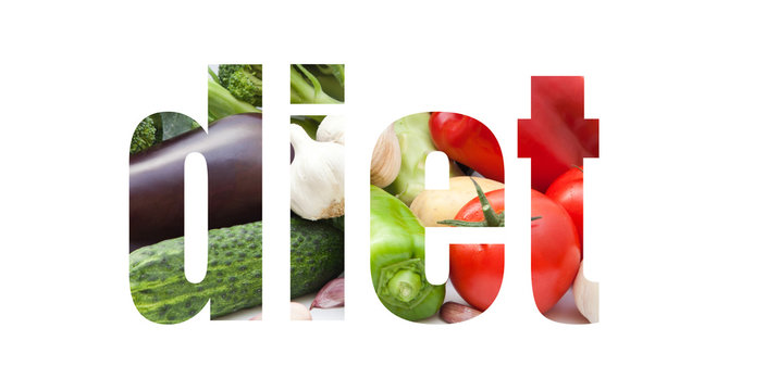 Diet Word Concept Isolated