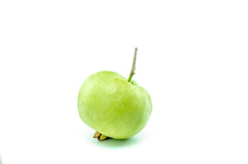 Fresh guava fruit isolated on white background