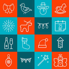Christmas icon set