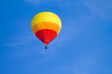 colorful hot air balloon on blue sky