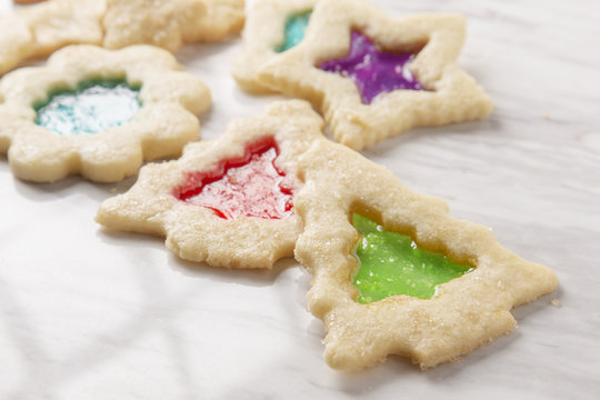 Stain Glass Christmas Cookies
