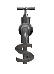 Tap with dollar sign