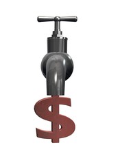 Tap with dollar sign