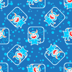 taurus seamless pattern