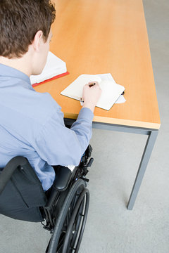 Disabled Male Office Worker