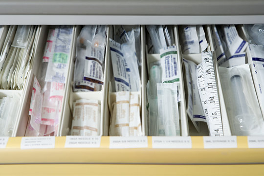 Draw of medical supplies