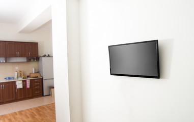 tv screen in apartmnent