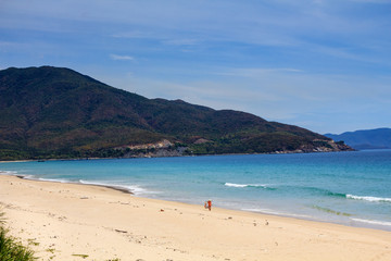 Obraz premium Bai Dai beach (also known as Long Beach), Khanh Hoa, Vietnam. Bai Dai Beach is located 30-40 minutes south and is without a doubt the best, most chilled out beach in Nha Trang.