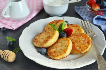 Cheesecakes with honey 