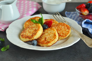 Cheesecakes with honey 