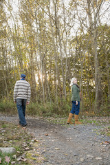Fototapeta premium Mature couple walking in a forest