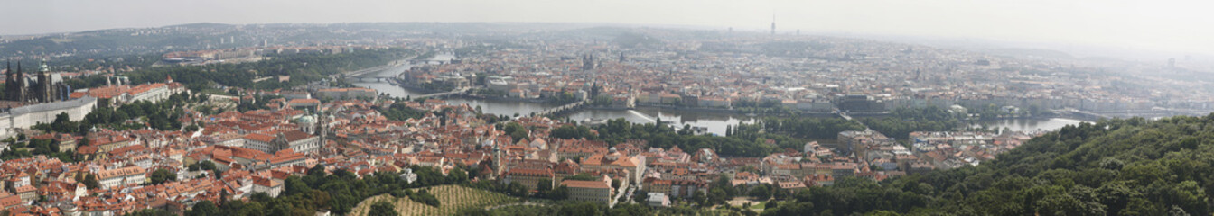 Fototapeta na wymiar Prague panorama in summer