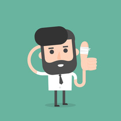 Businessman With Thumb Up.