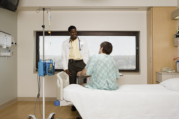 Doctor and patient in room