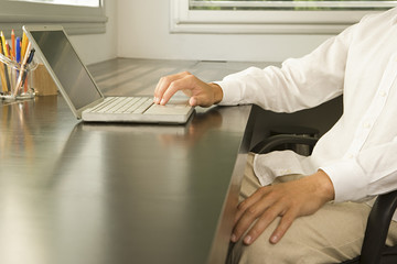 Man using laptop