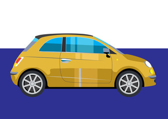 Obraz na płótnie Canvas mini modern car vector