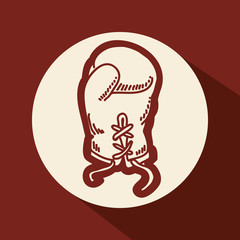 Boxing sport design 