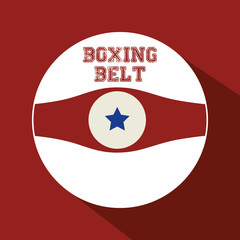 Boxing sport design 