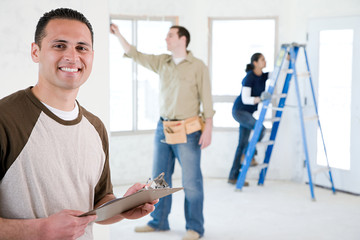 Obraz premium Portrait of a builder