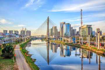 Octavio Frias de Oliveira Bridge in Sao Paulo