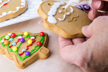 Gingerbread ornament cookies.