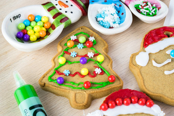 Gingerbread ornament cookies.