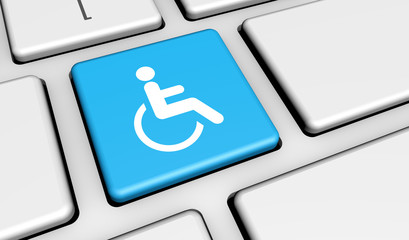 Web Accessibility Icon On Keyboard