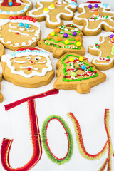 Gingerbread ornament cookies.