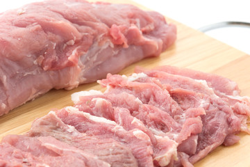 slice pork