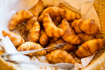 Croissant bread for customer
