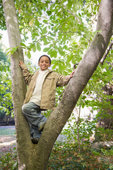 Boy in a tree