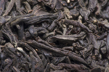 Fototapeta premium Macro Black tea leaf
