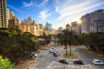 Downtown Sao Paulo in the morning