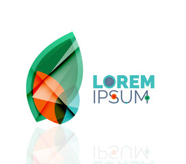 Logo, abstract geometric business icon