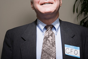 Mature businessman achieving success